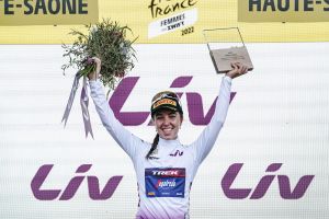 Liv Celebrates Shirin van Anrooij, White Jersey Winner of th...