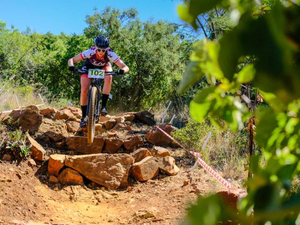 Sarah Hill races to second place at SA XCO Cup #2.