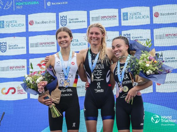 Tertsch on the Podium at World Triathlon Cup Pontevedra!
