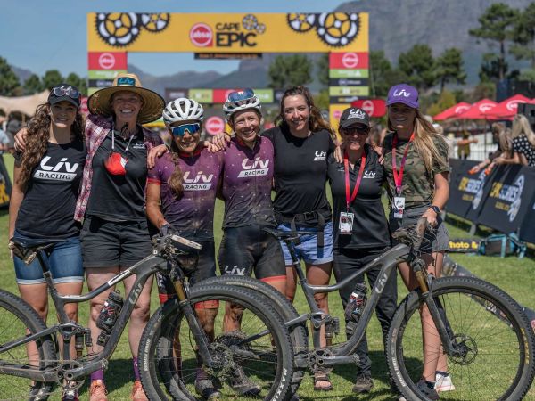 Liv Racing riders and support crew at Cape Epic