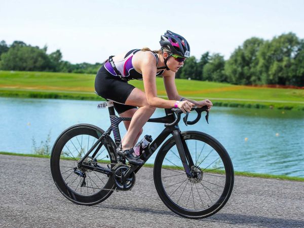 Megan McDonald using a power meter