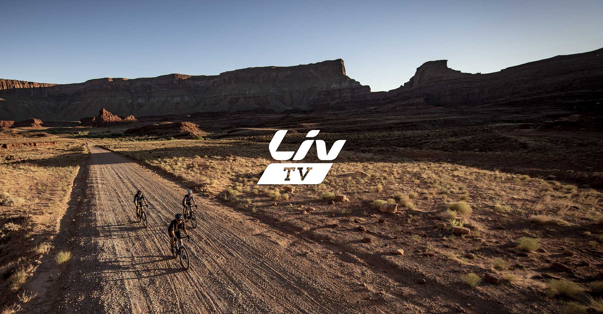 LivTV logo, gravel riding in Moab