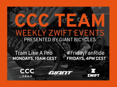 Trenuj razem z CCC Team na Zwift!