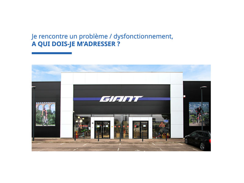 A qui dois-je m'adresser pour ma garantie Giant ?