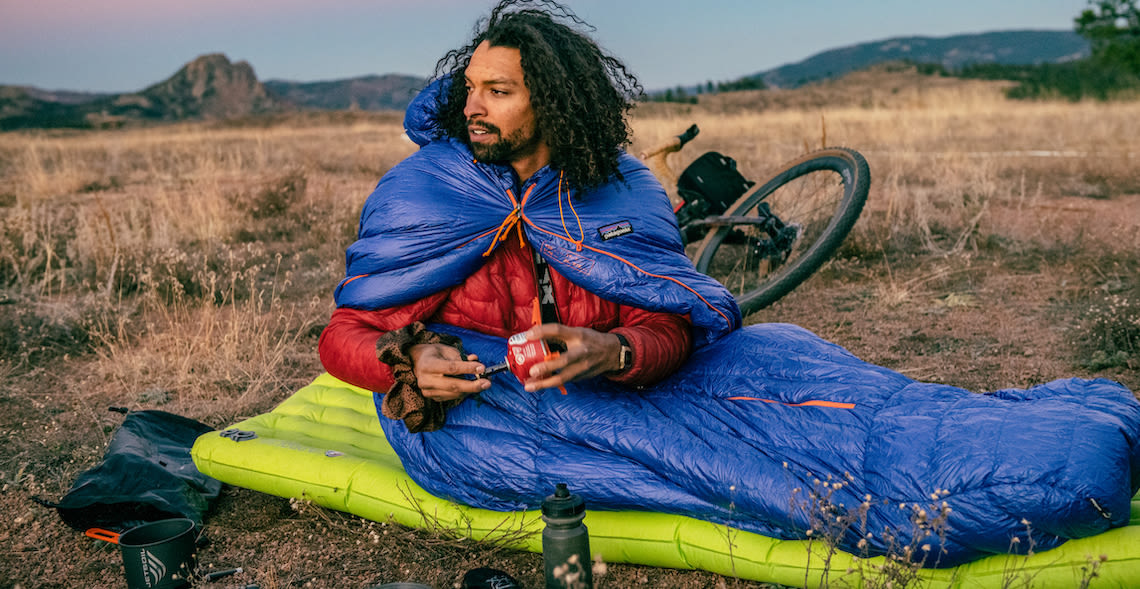 Jalen Bazille of the Black Foxes bikepacking in Colorado