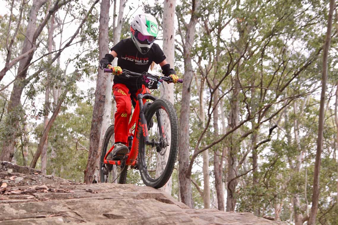 girls mountain biking