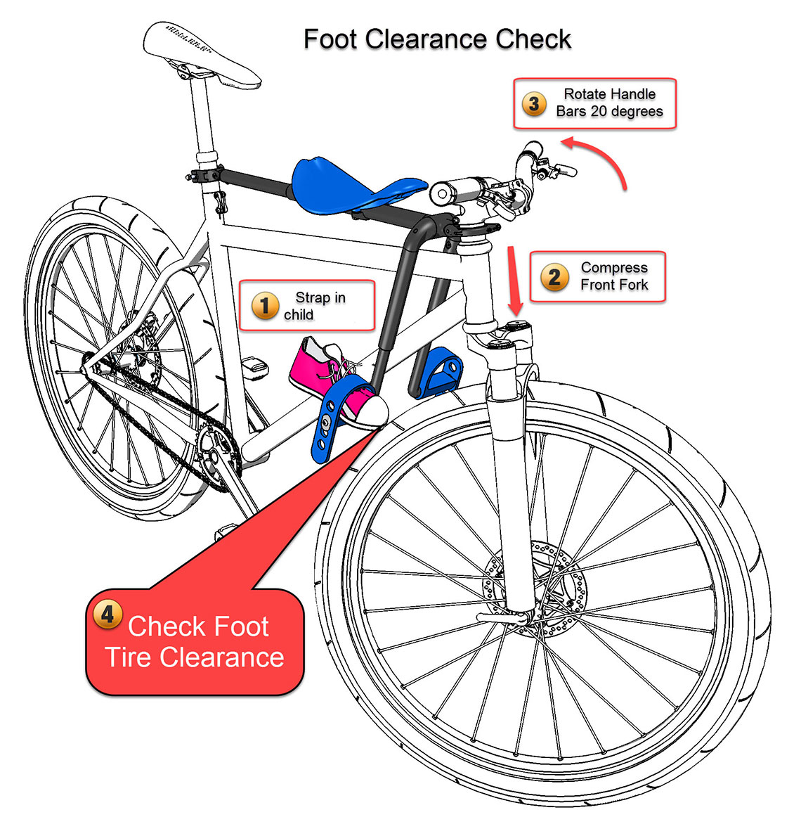 giant child bike seat