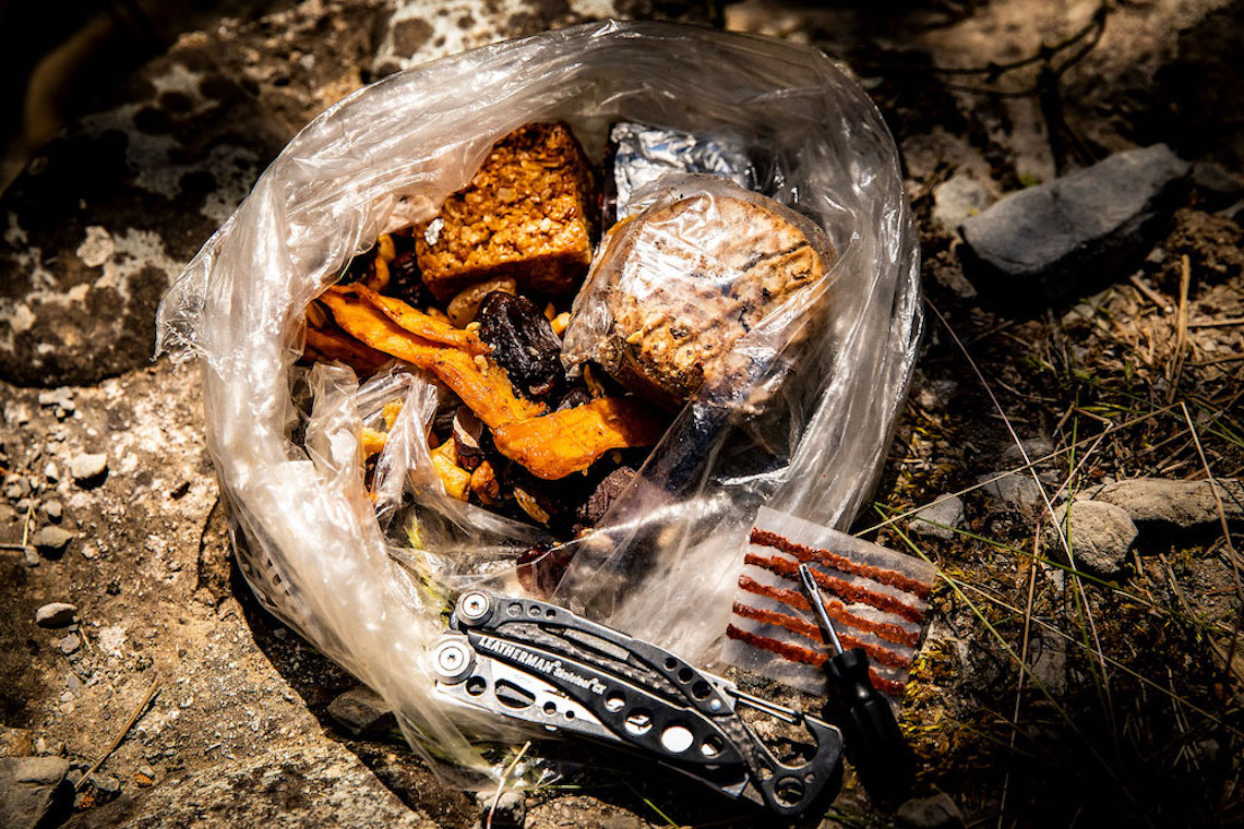 Mountain biking snacks mid ride