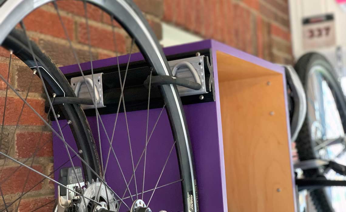 storing bikes outside